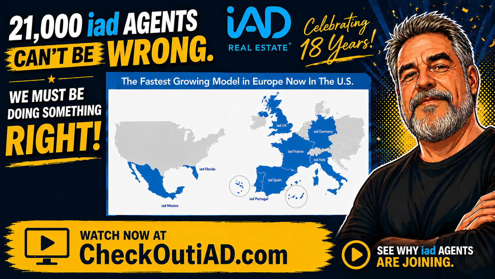 21,000 iad agents can't be wrong — the fastest growing real estate model in Europe, now in the U.S.
